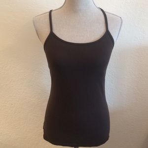Lululemon brown workout tank top size 8